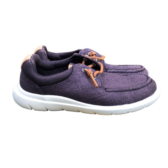 Sperry Top Sider Womens Boat Shoes STS88240 Black Taupe Deck Loafers Sz 6M - Picture 5 of 7